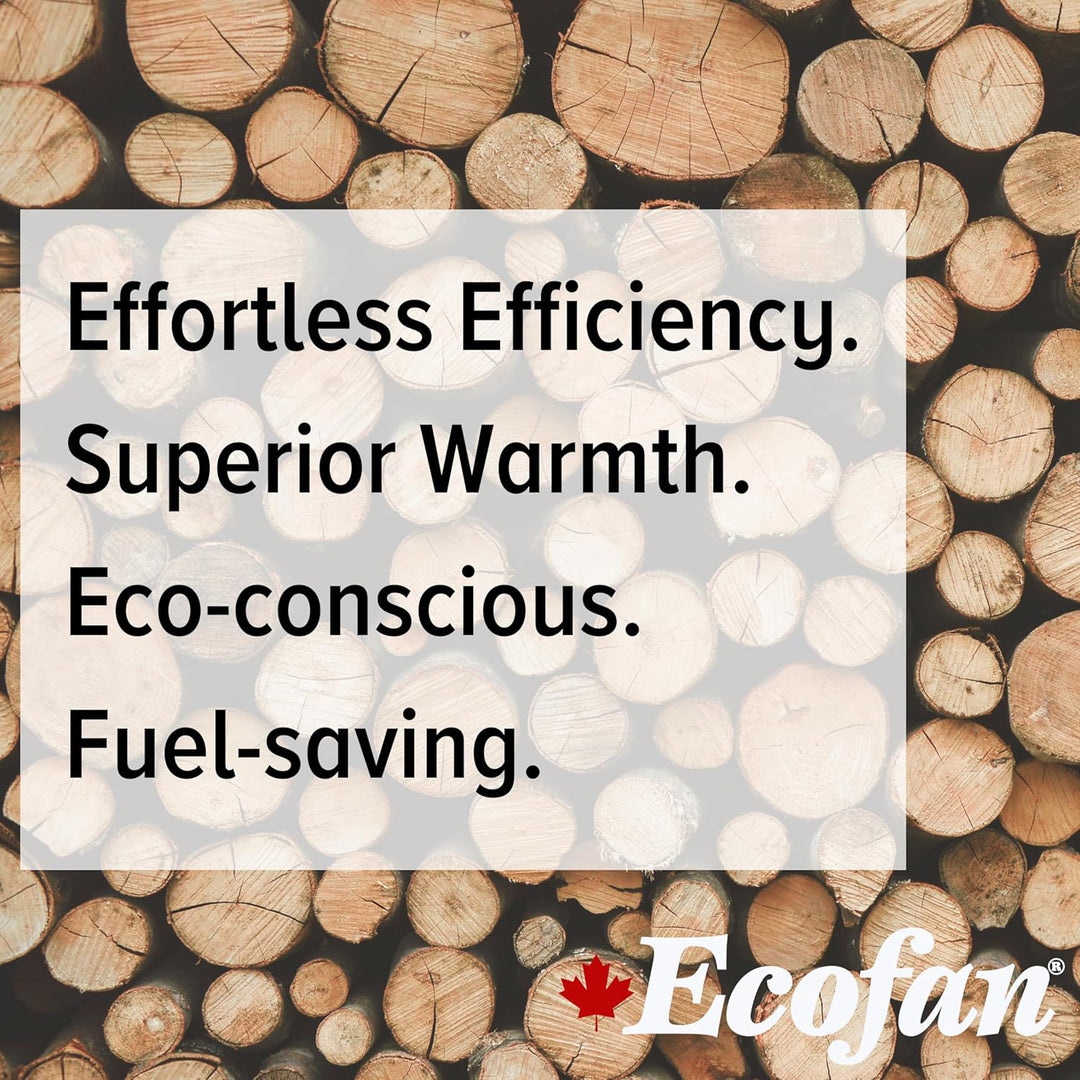 Ecofan 806CAXBX Wärmebetriebener Holzofenventilator, schwarz, zweisprachig, 22,9 cm Klinge Schwarz Z