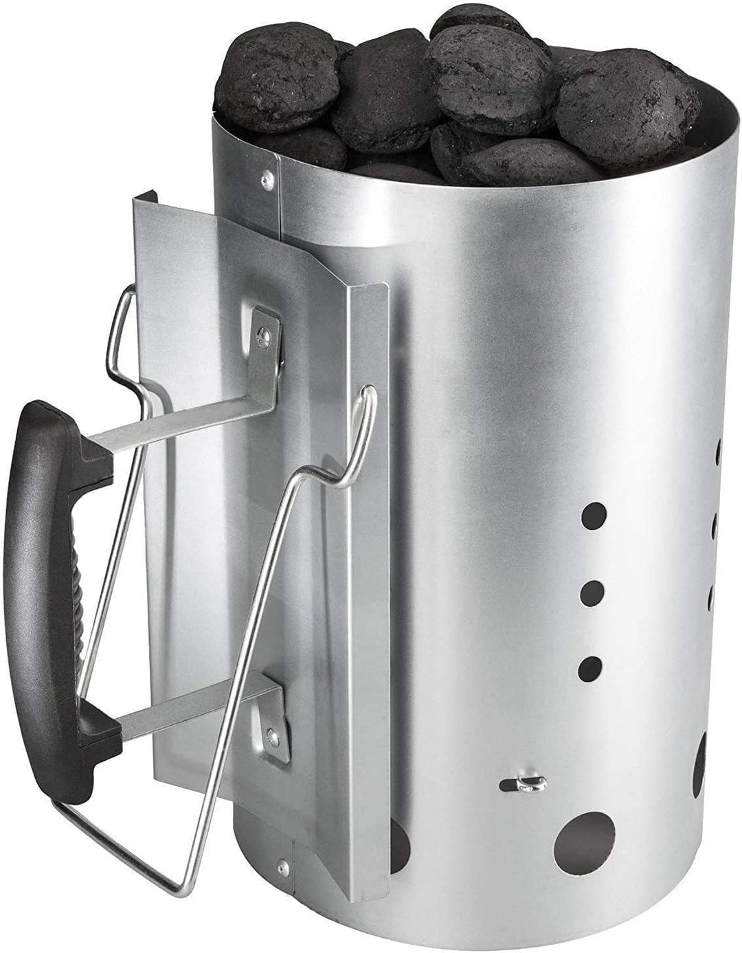 GFTIME XL Kohle Anzündkamn für Weber 7416 Holzkohlegrill zubehör, Grillkamin Anzünder mit Doppelgrif