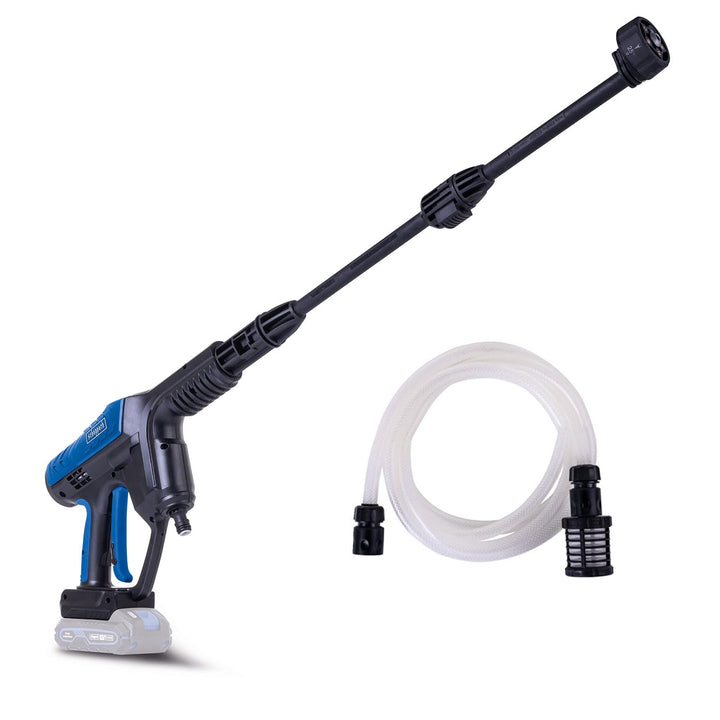 Scheppach Akku Hochdruckreiniger C-HPG35-X | Druck 35bar | Durchflussmenge 180L/h | Ansaugschlauch 6