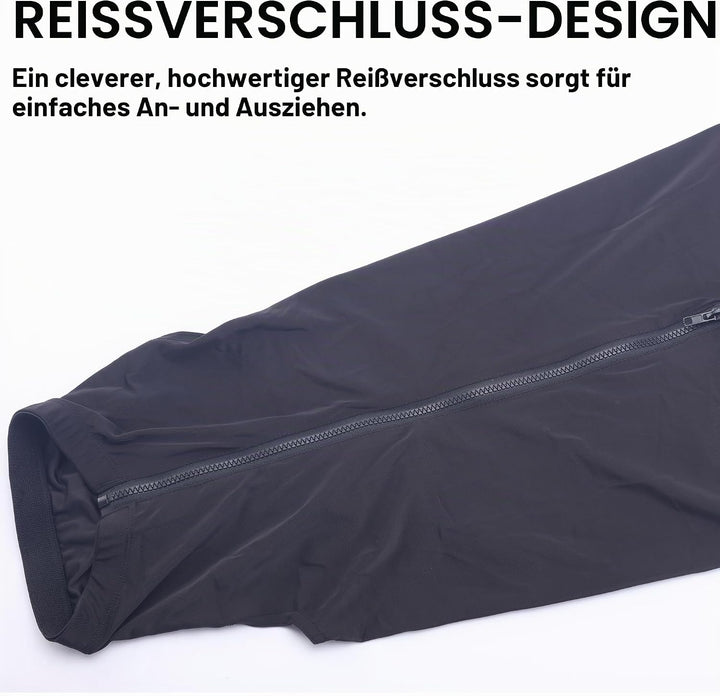 Leberna Lycra Stretch-Pferd Kapuze mit Reissverschluss - vollen Gesicht-Hals-Abdeckung XL Schwarz, X