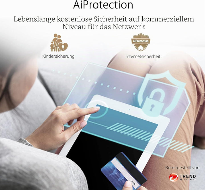 Asus 4G-AX56 LTE WLAN-Router (WiFi-6 AX1800, SIM Slot, LTE Cat. 6 bis zu 300 Mbits, Gigabit LAN, AiP