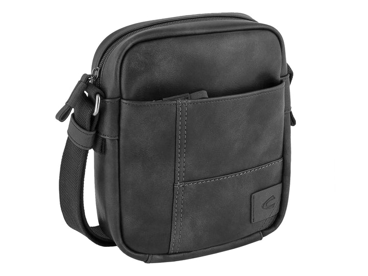 camel active bags Laos Herren Umhängetasche Crossbody Bag Klein Schwarz 19 x 7 x 23 Schwarz, 19 x 7