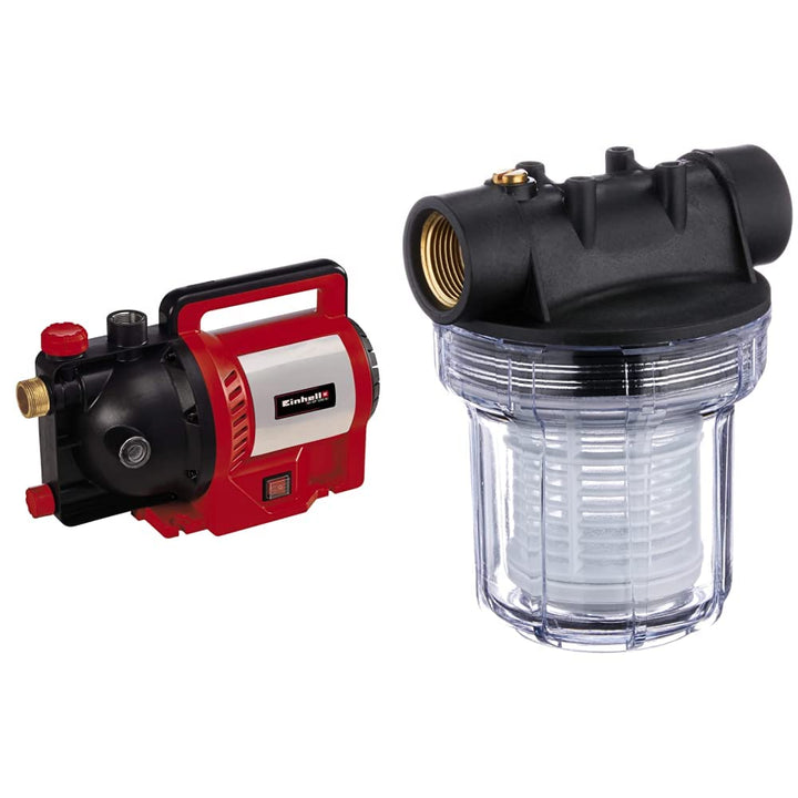 Einhell Gartenpumpe GC-GP 1250 N (1.200 W, max. 5000 L/h, max. Förderhöhe 50 m, Wasserfüllanzeige, W
