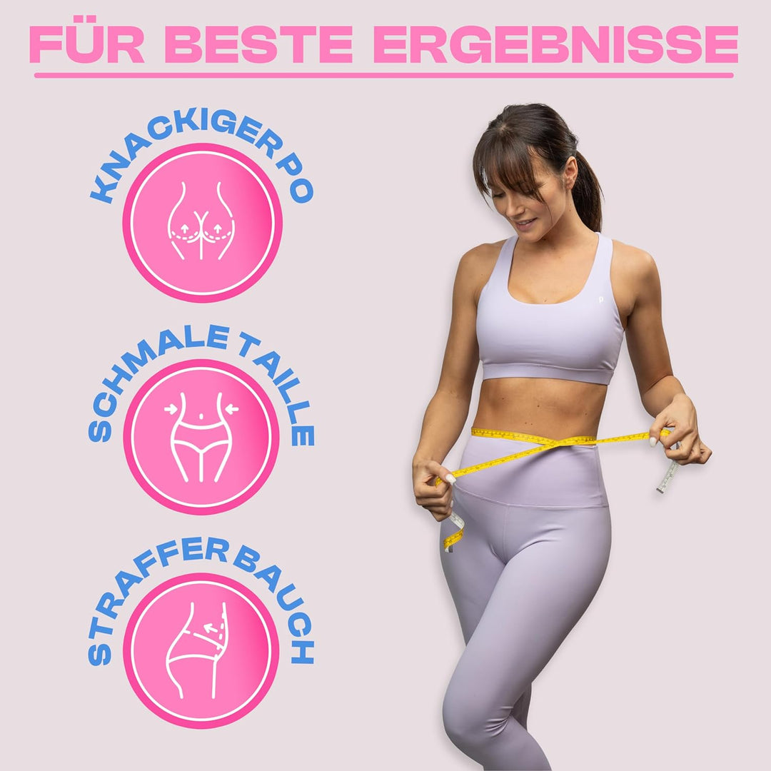 WELLRELAXX Smart Hula Hoop leise mit Bauchweggürtel - Schützt Haut+Kleidung - Smart Hoola Hoop Reife