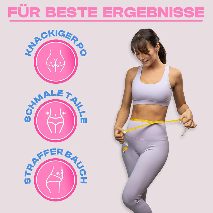 WELLRELAXX Smart Hula Hoop leise mit Bauchweggürtel - Schützt Haut+Kleidung - Smart Hoola Hoop Reife