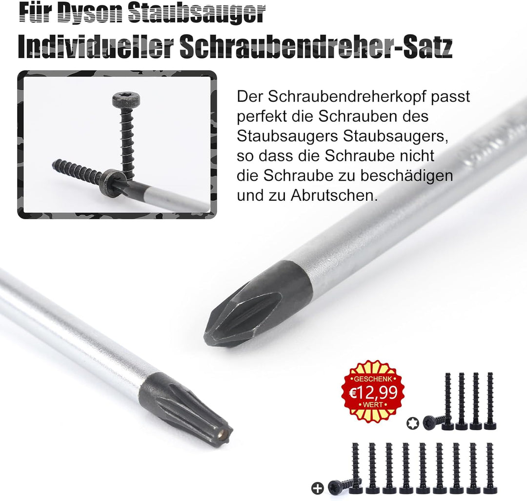 Speziell Angefertigtes Schraubendreher-Set für Dyson V6 V7 V8 V10 V11 V15 Staubsauger - Schraubendre