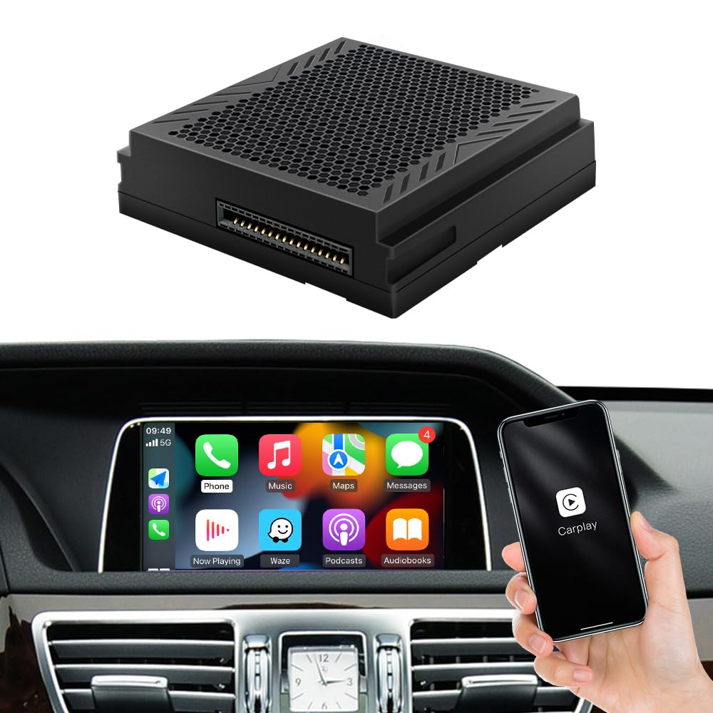 Kabellos CarPlay/Android Auto Adapter Fit für Mercedes Benz A/B/C/E/CLA/GLA/GLK/ML/SLK mit NTG4.5 Sy