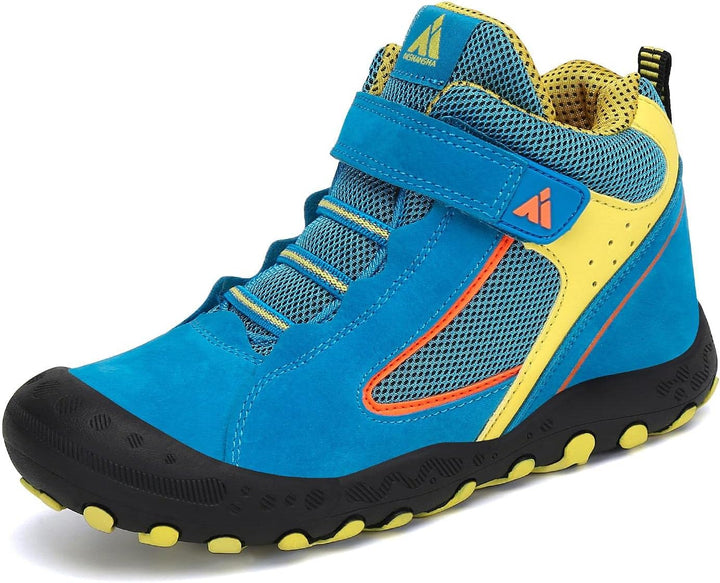 Mishansha Kinder Wanderschuhe Trekking Wanderstiefel Outdoor Trekkingschuhe 28 EU Verkehrsblau, 28 E