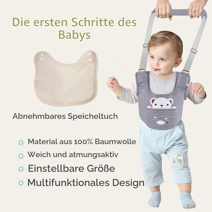 IULONEE Lauflernhilfe Gehhilfe für Baby Walker Sicherheitsleinen Ergonomie Kinder Stehen Gehen Lerne