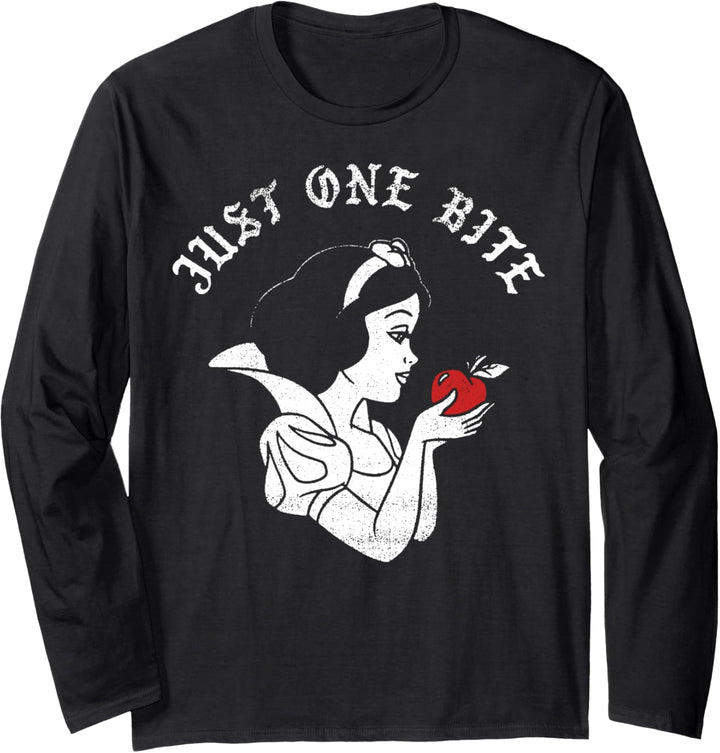 Disney Snow White Just One Bite Side Profile White Stamp Langarmshirt