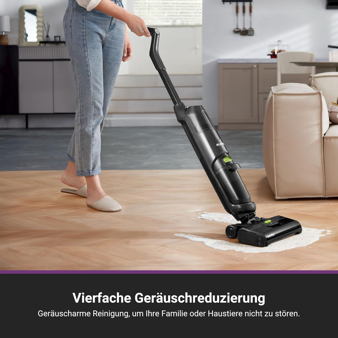 EUREKA NEW400 Nass-Trockensauger Kabelloser,Smart Nass-Trocken-Staubsauge mit Dual-Tank-Design,Selbs