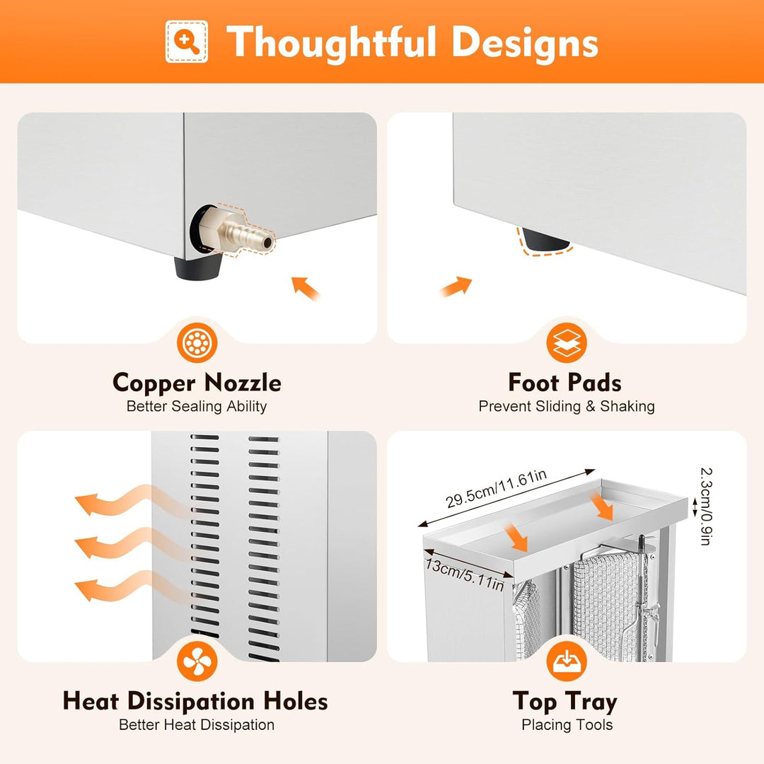 3000W 220V Dönerspiess Maximale Kapazität 12KG 360° Dönergrill für Zuhause, SchaschliKGrill Rotissie