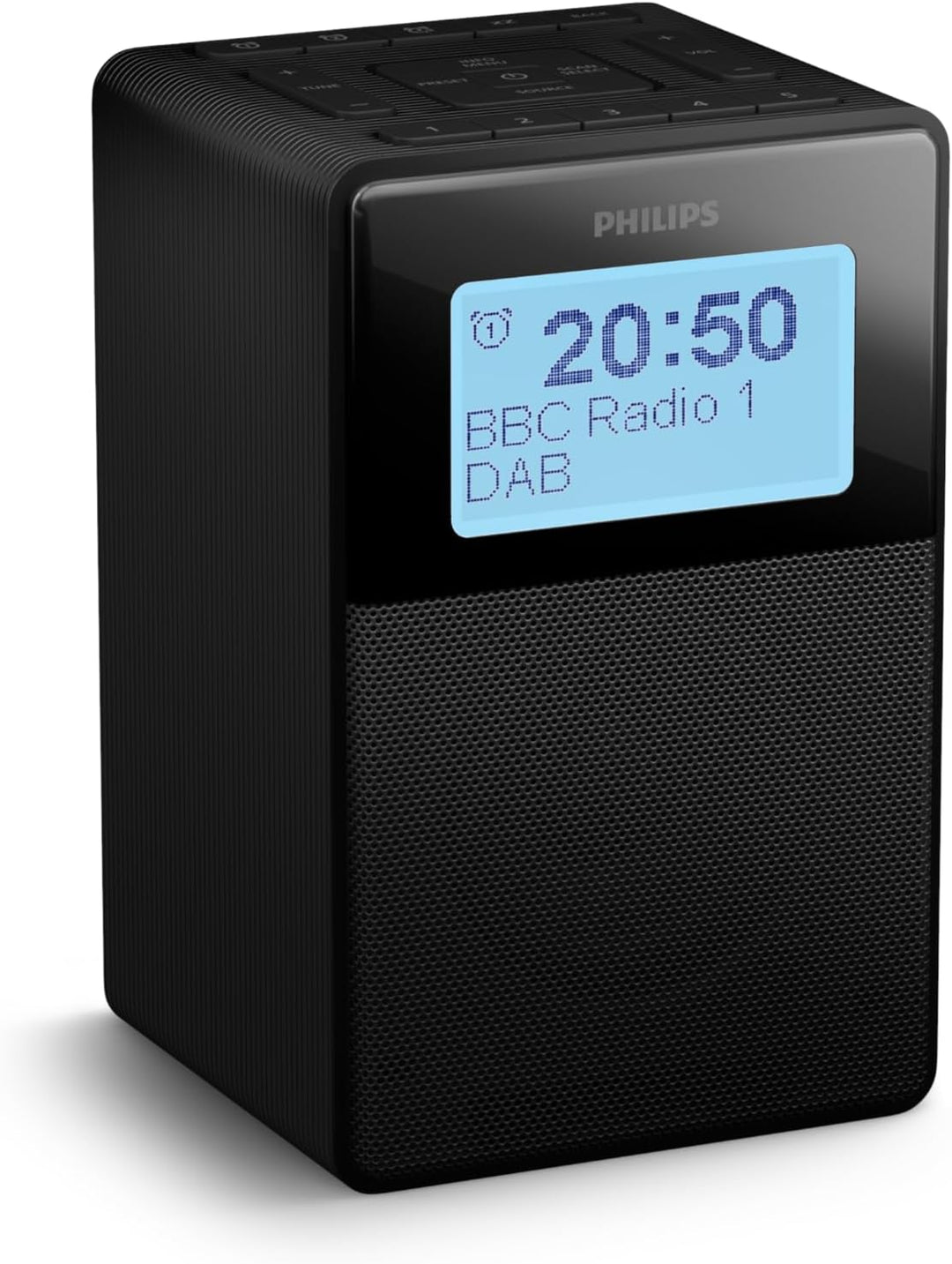 Philips TAR5100 spritzwasserfester DAB-UKW-Radiowecker mit Bluetooth