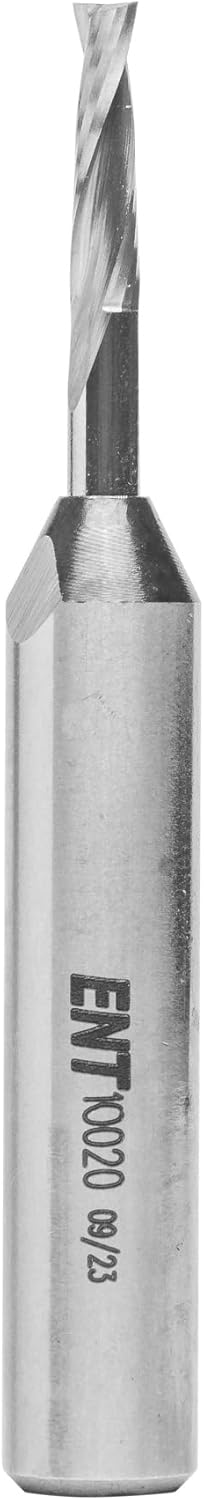 ENT 10020 Spiralnutfräser Premium VHW, Schaft (S) 8 mm, Durchmesser (D) 3 mm, NL 12 mm, GL 60 mm D=3