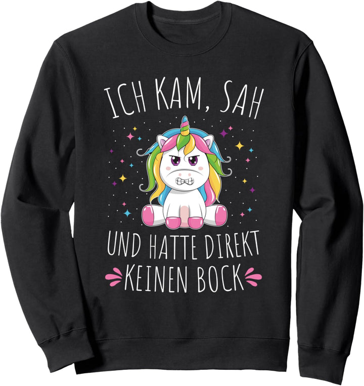 Ich kam sah und hatte direkt keinen Bock Sweatshirt