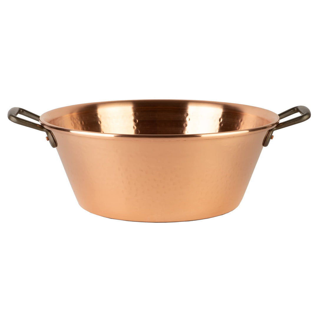 Cuisine Romefort | Kupfer Induktion Marmeladentopf Ø 40 cm, 12 Liter | Griffe aus Gusseisen | Kupfer