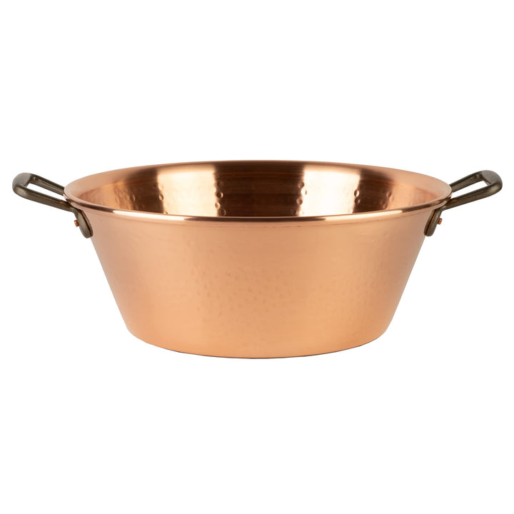 Cuisine Romefort | Kupfer Induktion Marmeladentopf Ø 40 cm, 12 Liter | Griffe aus Gusseisen | Kupfer