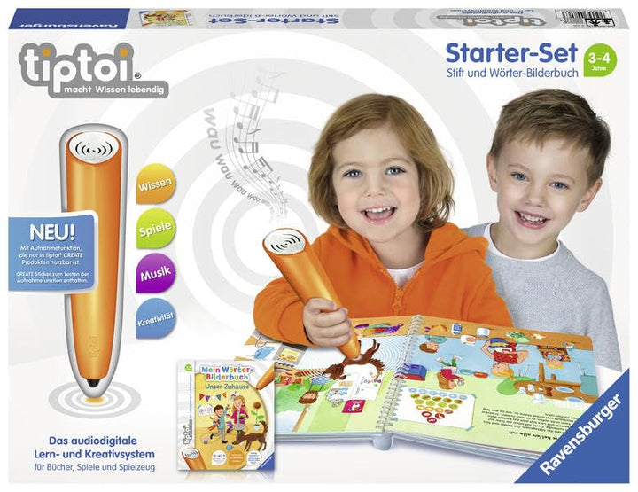 tiptoi® Starter-Set Mein Wörter-Bilderbuch Unser Zuhause: tiptoi® Stift mit Aufnahmefunktion und Wör