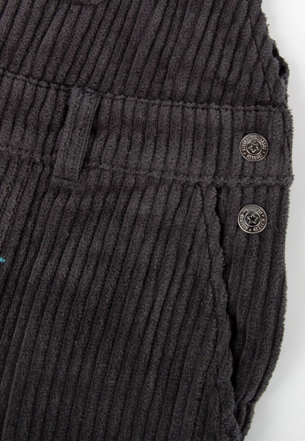 Sigikid Jungen Mini Cord-Latzhose Polar Expedition Kordhose 128 Grau, 128 Grau
