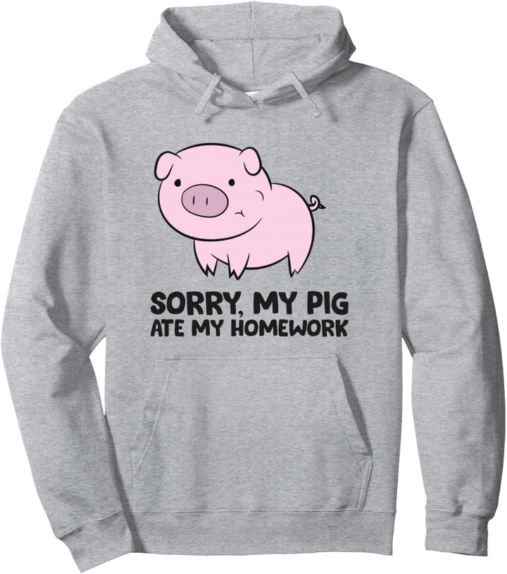 Schule Liebe Schweine Entschuldigung, Mein Schwein hat meine Hausaufgaben gegessen Pullover Hoodie