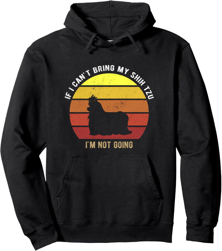 Lustiger Shih Tzu Hundehalter Vintage Pullover Hoodie