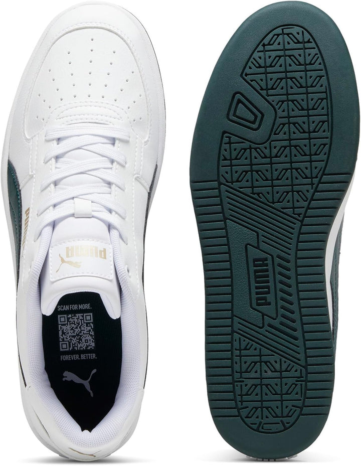 PUMA Herren Caven 2.0 Sneaker 36 EU Puma White Dark Myrtle Puma Gold, 36 EU Puma White Dark Myrtle P