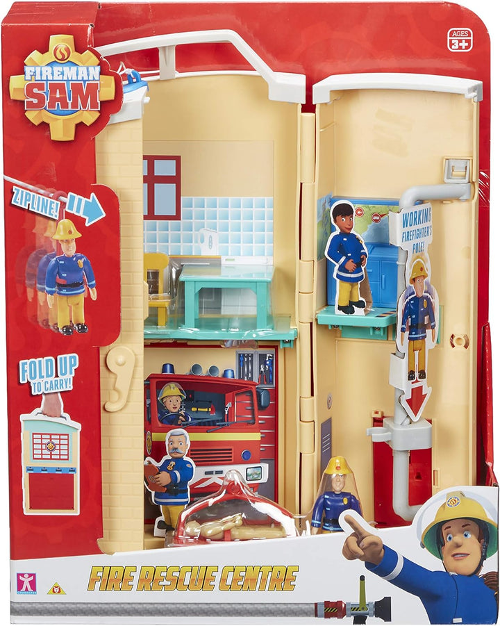 Fireman Sam Fire Rescue Centre fire Station playset, Figure &amp; Accessories, pre-School Adventure Toy,