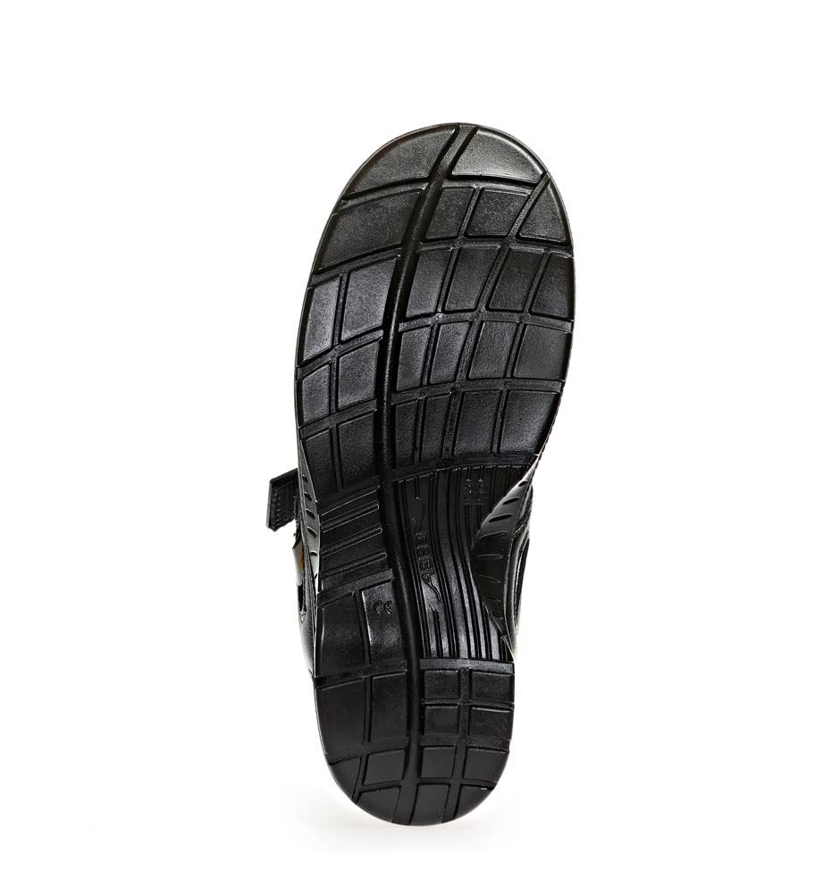 ABEBA 386516 7131036 S1 ESD Sandale, PU-Sohle, Schwarz, 46 Grösse 46 EU, 46 EU