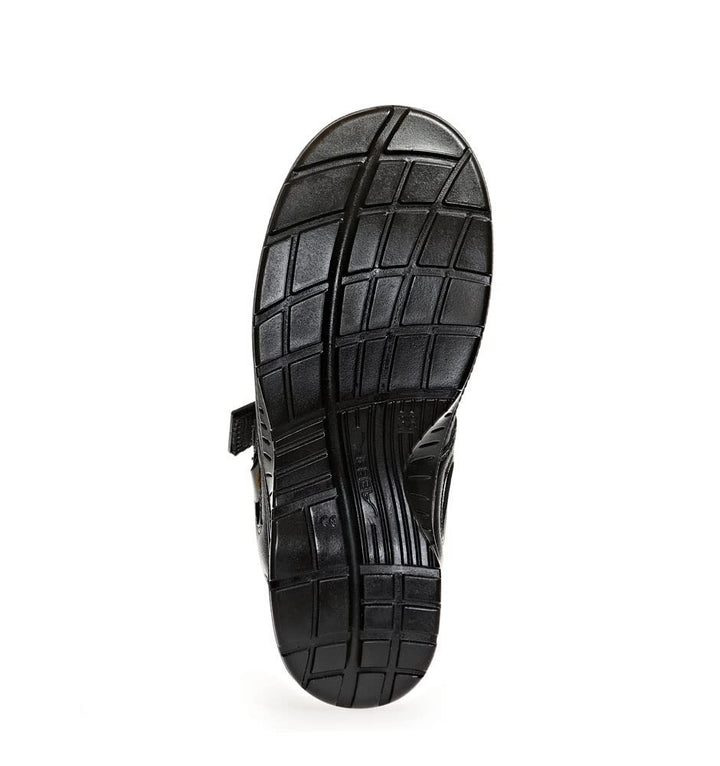 ABEBA 386516 7131036 S1 ESD Sandale, PU-Sohle, Schwarz, 46 Grösse 46 EU, 46 EU