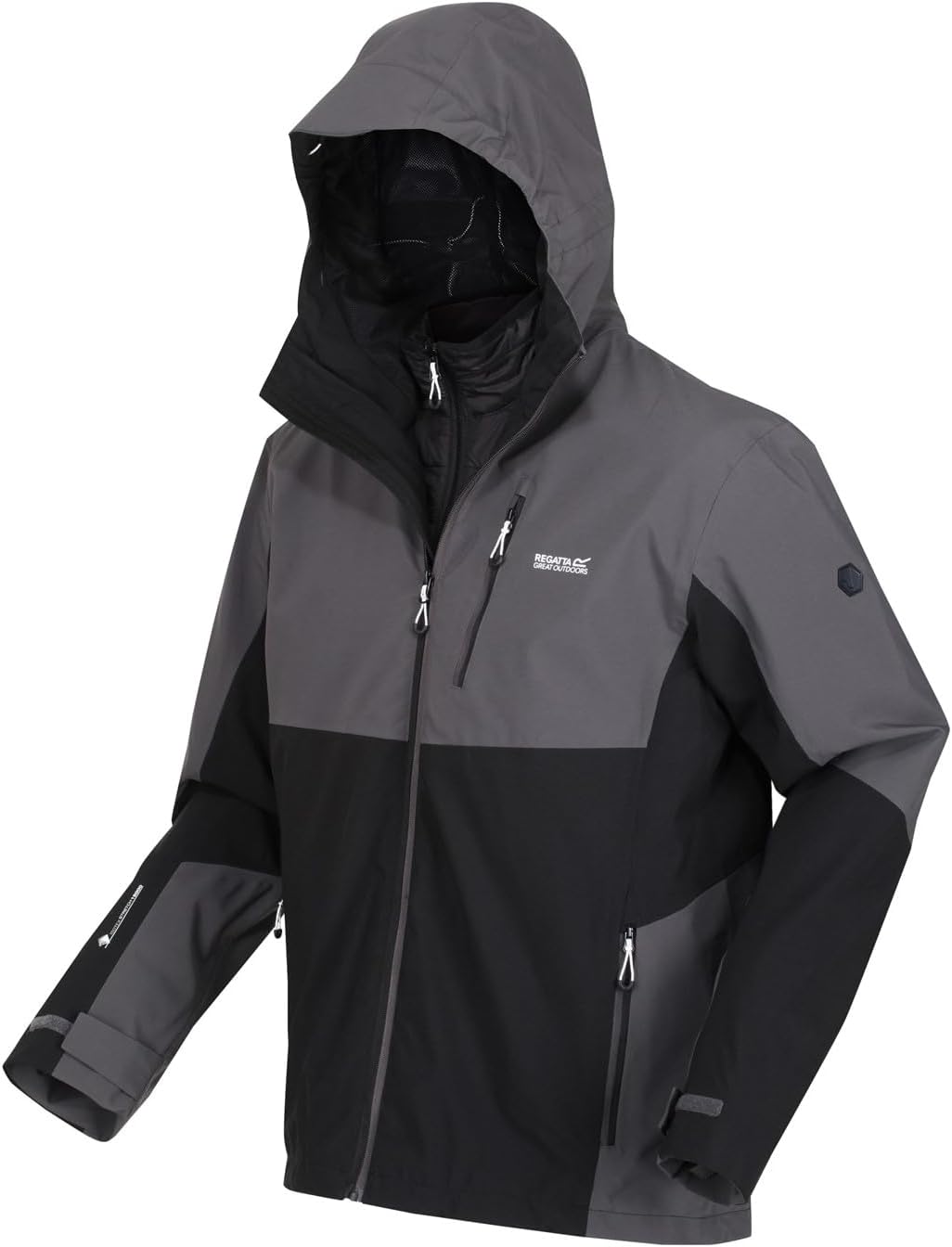 Regatta Herren Wentwood VII S DkGrey/Black, S DkGrey/Black