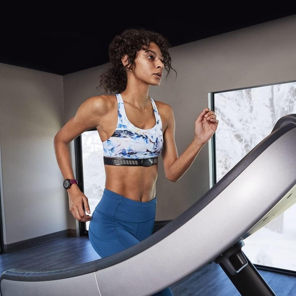 Garmin HRM-DUAL – Brustgurt zur Aufzeichnung von Herzfrequenzwerten, ANT+ & Bluetooth Technologie Si