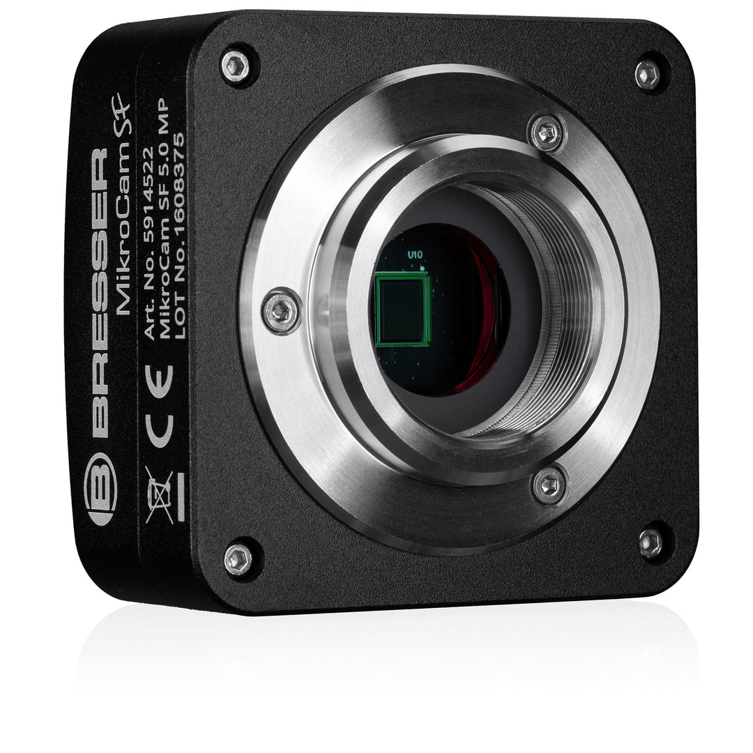 Bresser MikroCam SF 5.0 MP Mikroskopkamera mit Sony IMX335 Sensor, C-Mount, bis zu 26 fps, inkl. Ada