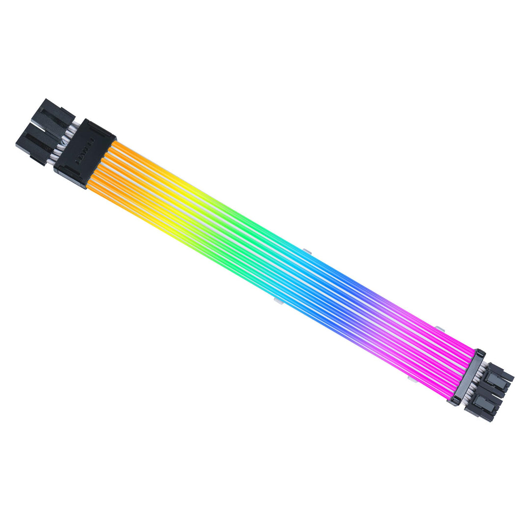 Lian Li Strimer Wireless GPU 2x6+2-Pin RGB Verlängerungskabel – 116 adressierbare LEDs, kabellose 2,
