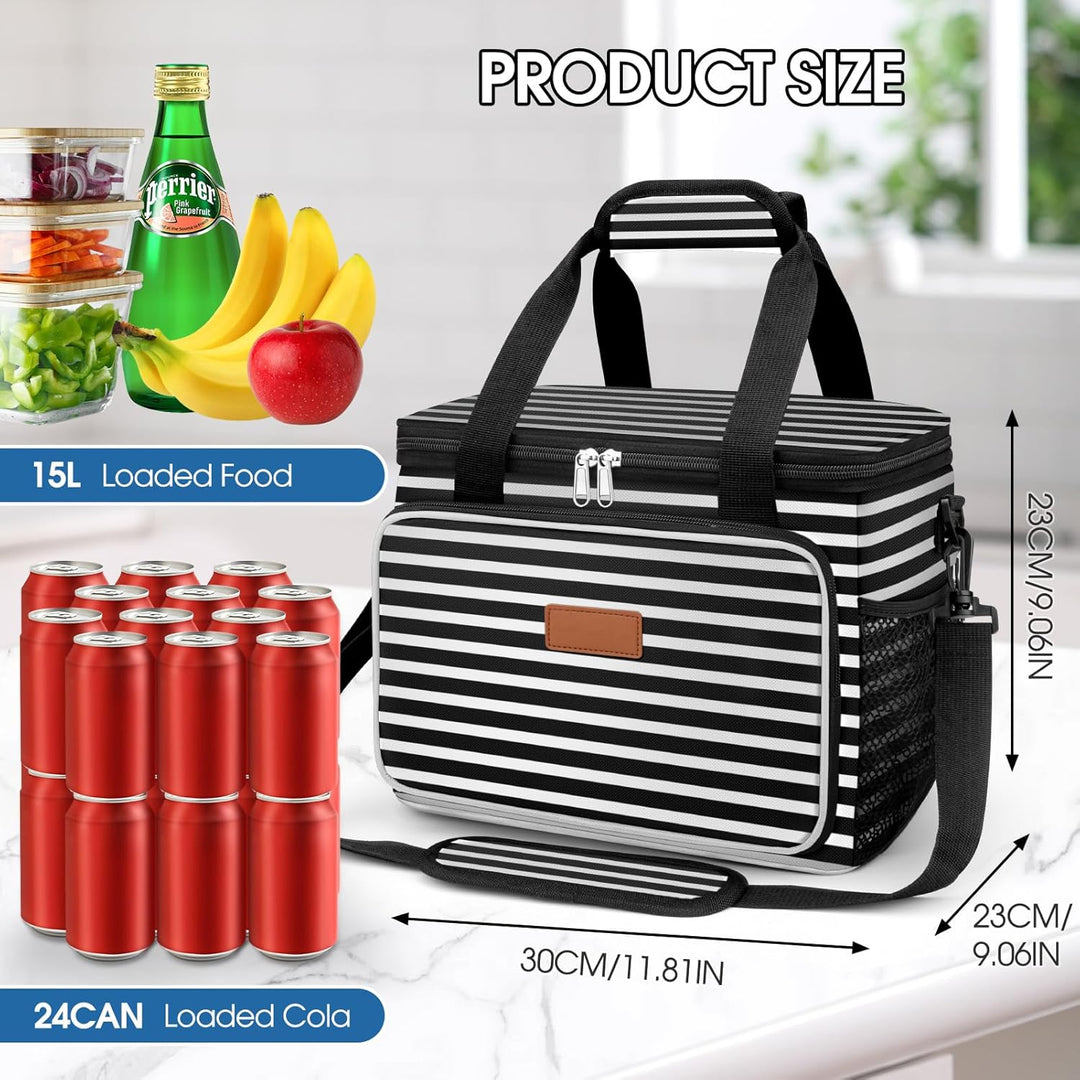 Kühltasche Lunchtasche, Picknicktasche Isoliertasche Lunchbox Tasche Grosse Auslaufsichere Isolierte