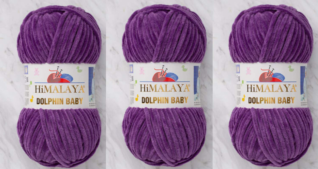 3 Knäuel Himalaya Delphin Baby Garn 395 Yards 3x100g Super Bulky Baby Blanket Garn (80340), 80340