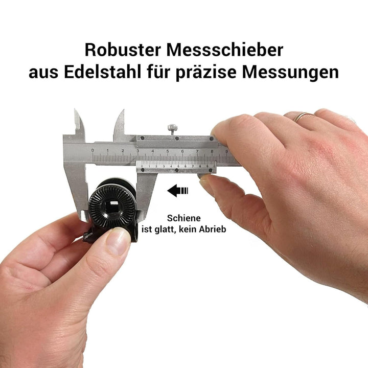 Messschieber aus Edelstahl 150mm · Präzise Schieblehre für exaktes Messen - robust & langlebig, 150m