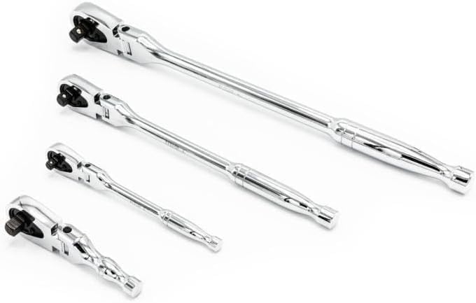 GearWrench 81230P Tropfenförmige 120XP Flexkopf Ratschensatz mit 1/4-Zoll, 3/8-Zoll und 1/2-Zoll-Ant