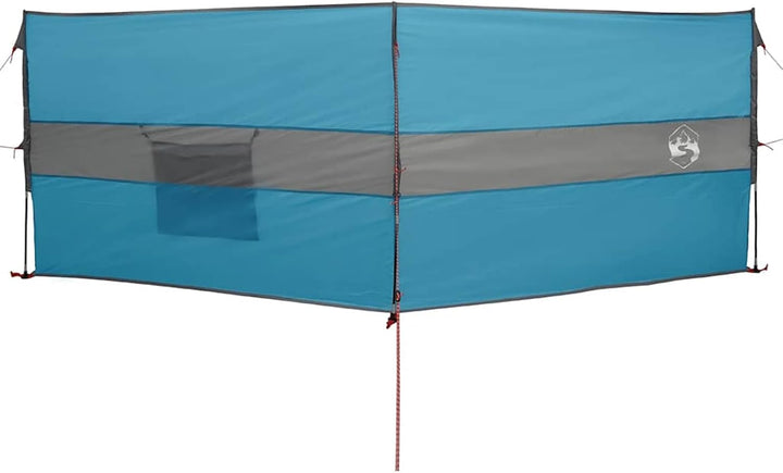Gecheer Camping Windschutz Strand Windschutz Windschutz für Camping Blau 344x120 cm Wasserdicht 344