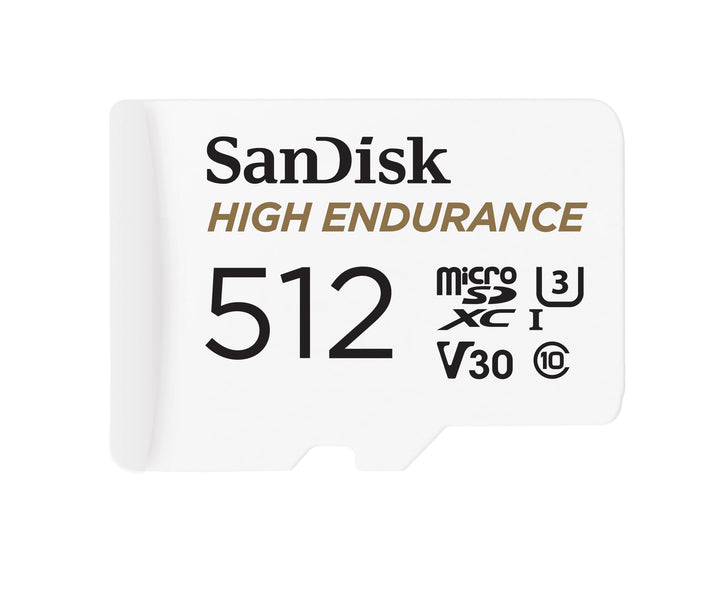 SanDisk High Endurance microSDXC Speicherkarte 512 GB + Adapter (Für Dash-Cams und Private Überwachu