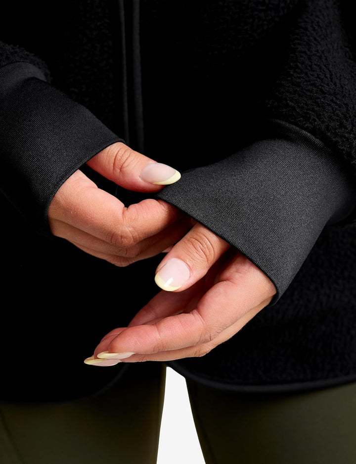 RevolutionRace Sherpa Hoodie für Damen, Outdoor Fleecejacken perfekt für Wanderungen und Outdoor-Abe