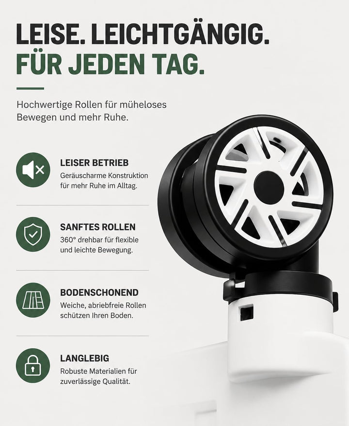 Faltbarer Einkaufstrolley 65L, Leichtgewicht 4,2 kg, mit Teleskopgriff, Klappbox auf Rollen für Eink