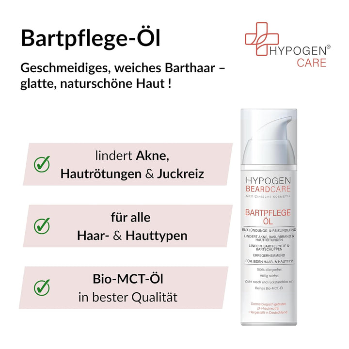 Bartpflege-Öl – spendet Feuchtigkeit, tägliche Pflege, naturschöne Haut, geschmeidiges Barthaar, nat