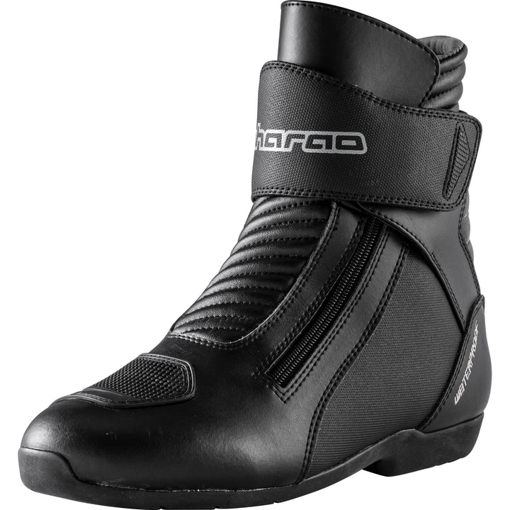 Pharao Trigon WP Motorradstiefel Kurz - Wasserdicht - PU - Polyester 42 EU Schwarz, 42 EU Schwarz