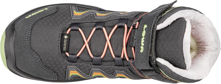 LOWA Stiefel mittel MADDOX WARM GTX MID [2024] 23 EU Graphit Mint, 23 EU Graphit Mint