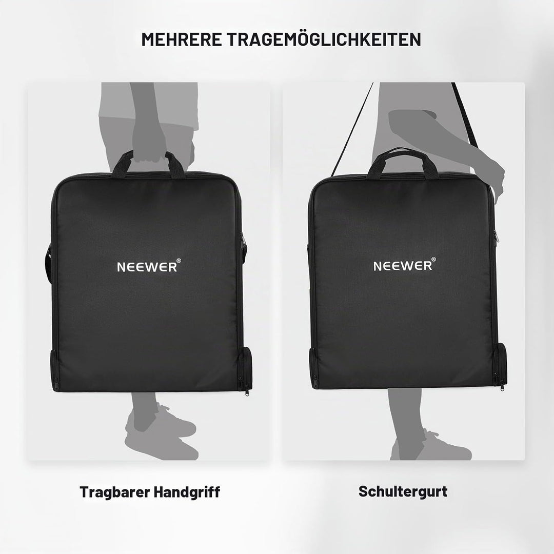 NEEWER 18" Ringlicht Tragetasche mit separater Aufbewahrungstasche, erweiterbar für 78cm gefaltetes