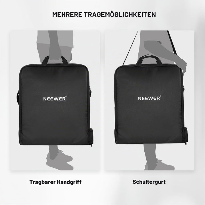 NEEWER 18" Ringlicht Tragetasche mit separater Aufbewahrungstasche, erweiterbar für 78cm gefaltetes