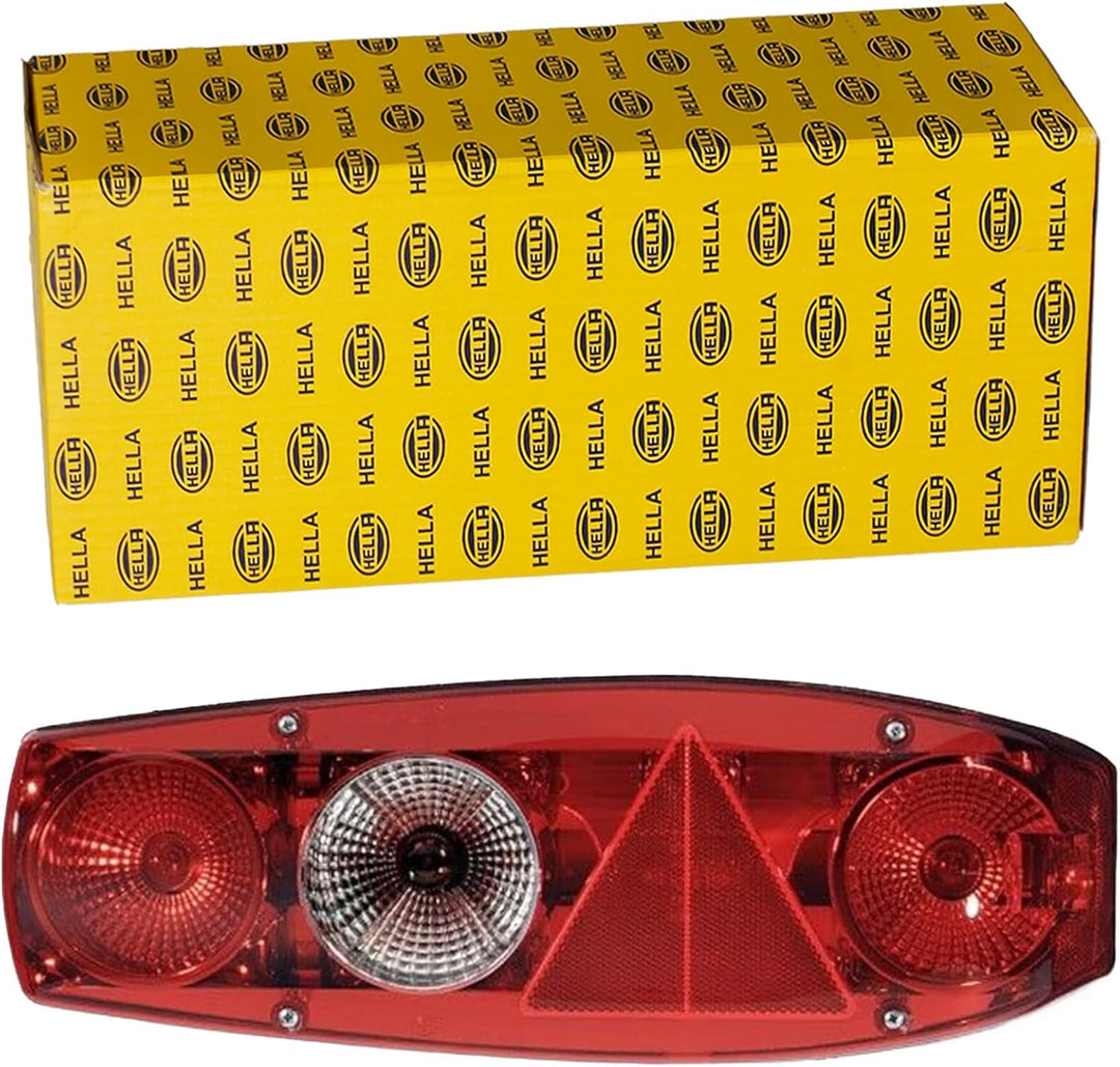 HELLA 2VA 341 419-021 Heckleuchte - Caraluna II - Glühlampe - 12V - Einbau/geschraubt - Lichtscheibe