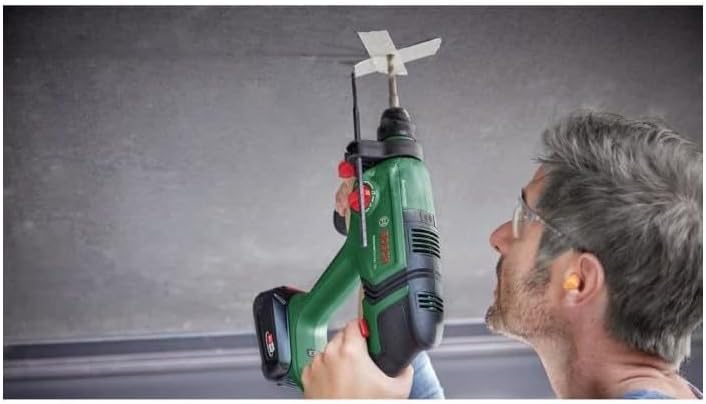 Bosch Akku-Bohrhammer UniversalHammer 18V (2x Akkus 2,5 Ah; 18 Volt System; zum Bohren, Hammerbohren
