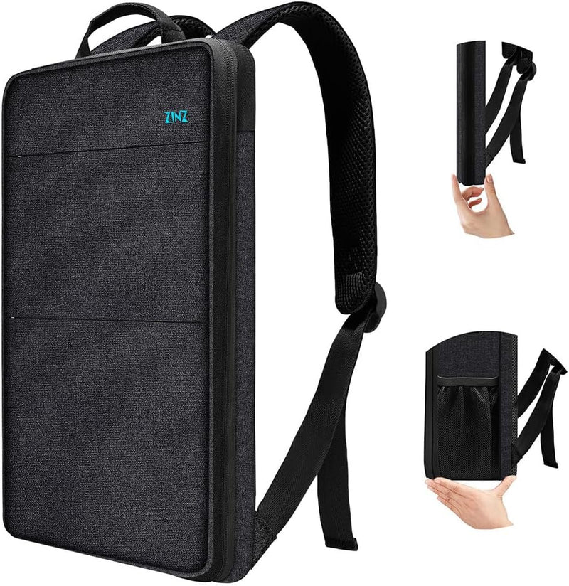 ZINZ Schlank und Erweiterbar Laptop Rucksack Wasserdicht Notebook Tasche für Männer und Frauen 13-14