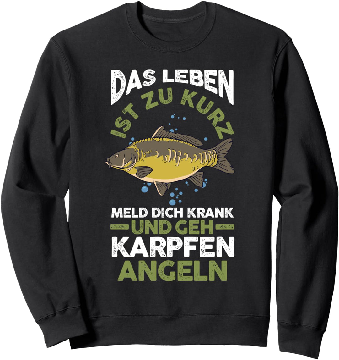 Angeln Angler Karpfen Sweatshirt